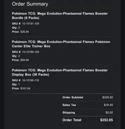 Pokemon Center Phantasmal Flames ETB ✅CONFIRMED ORDER PREORDER ✅ (LOT OF 2) - Image 2