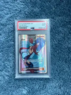2016 Pokemon XY Breakpoint Skyla Full Art #122 PSA 9 MT 122/122 - Image 1