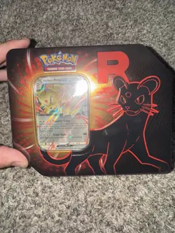 Pokemon TCG Team Rocket Tin Box - Persian EX - New Factory Sealed - Image 1