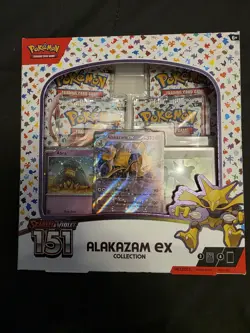 Pokemon Scarlet & Violet 151 Alakazam ex Collection Box - Factory Sealed 4 Packs - Image 1