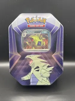 POKEMON TCG - 2024 TRIPLE WHAMMY TIN: TYRANITAR - NEW SEALED - Image 1