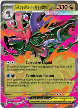 Mega Dragalge ex - 065/086 - Double Rare - Pokemon Chaos Rising - Image 1
