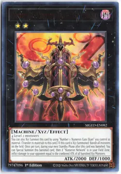 Yugioh - Number C1: Numeron Chaos Gate Sunya MGED-EN082 1st Edition - Maximum Go - Image 1