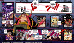 One Piece Black Beard Teach Zones Panel Playmat Mat - Image 1
