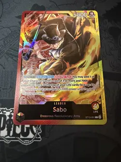 Sabo ST13-001 SR Leader The Three Brothers Holo Foil One Piece TCG NM - Image 1