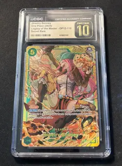 One Piece TCG Legacy of the Master Jewelry Bonney OP12-118 SEC CGC PRISTINE 10 - Image 2