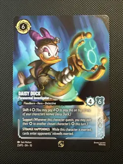 ✨Daisy Duck Paranormal Investigator 23/P3 League Promo Non-Foil Disney Lorcana - Image 1