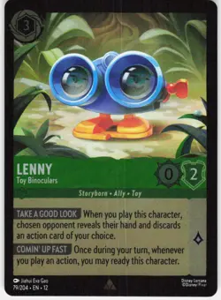 Lenny Toy Binoculars Foil 79/204 Wilds Unknown Disney Lorcana - Image 1