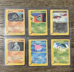 Pokemon TCG Expedition Base Set 2002 Mixed Lot - 6 Cards - Image 1