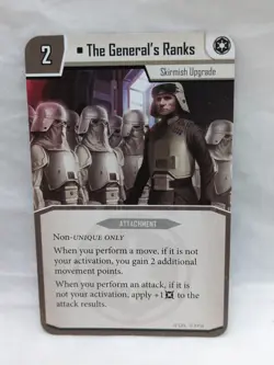 (2) Star Wars Imperial Assault General Sorin Villain Pack Cards - Image 4