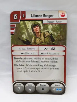 (3) Star Wars Imperial Assault Alliance Rangers Ally Pack Cards Only - Image 2