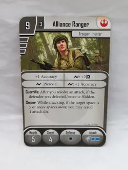 (3) Star Wars Imperial Assault Alliance Rangers Ally Pack Cards Only - Image 4