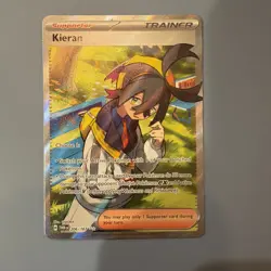 Pokemon Kieran TCG Full Art Trainer Card 206/167 Twilight Masquerade - Image 1