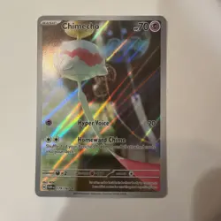 Pokemon TCG Chimecho Holo Card 179/167 Twilight Masquerade Series - Image 1