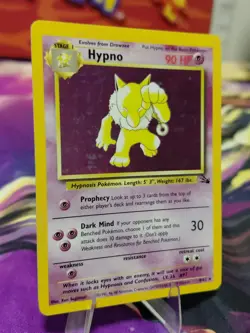 Pokemon TCG Hypno Fossil Holo Unlimited Rare Card 8/62 LP Condition Vintage 🔥 - Image 3