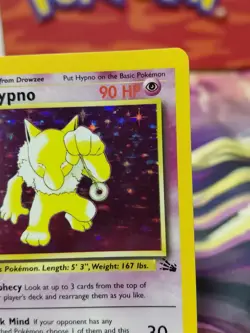 Pokemon TCG Hypno Fossil Holo Unlimited Rare Card 8/62 LP Condition Vintage 🔥 - Image 4