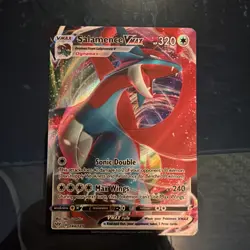 Pokemon TCG Salamence VMAX Darkness Ablaze Holo Ultra Rare Card 144/189 - Image 1