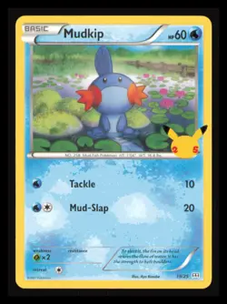 Pokemon Mudkip TCG Card 19/25 Non-Holo McDonald's Promo NM - Image 1