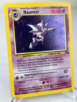 Haunter 6/62 - Fossil Set WOTC Holo Rare Pokemon Card - LP / MP - Image 2