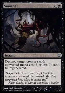 4x Smother Worldwake MtG Magic Black Uncommon 4 x4 Card Cards - Image 1
