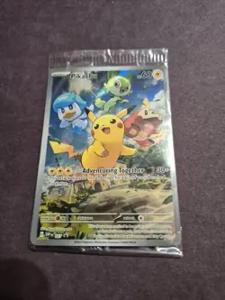 Pokemon Paldea Evolved ETB Sealed Pikachu Black Star Promo Card 027 - Image 1