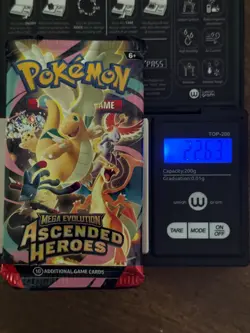(HEAVY)🔥 22.63 Pokemon TCG Cards Ascended Heroes Booster Pack Factory Sealed ✅ - Image 1