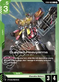 NM Gundam Card Game Gundam Heavyarms [ST02-ST02-003] EN C - Image 1