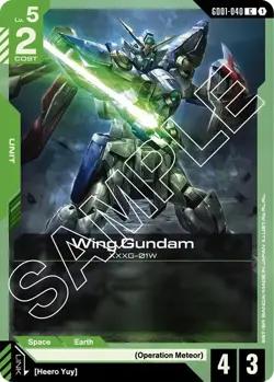 NM Gundam Card Game Wing Gundam [GD01-GD01-040] EN C - Image 1