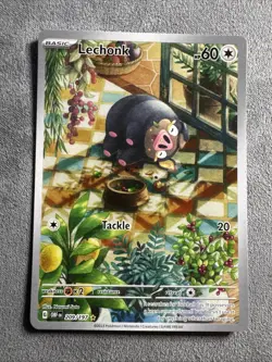 Lechonk 209/197 Sv03: Obsidian Flames Holo Pokemon Card NM - Image 1