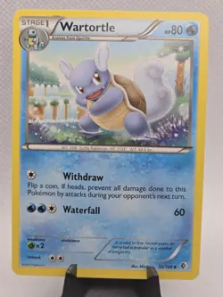 Pokemon BW Boundaries Crossed Set Wartortle Uncommon Card 30/149 NM/MINT - Image 1