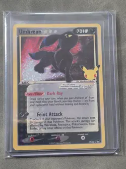 Pokemon TCG Umbreon Star Celebrations Holo Card 17/17 Classic Collection MINT - Image 1