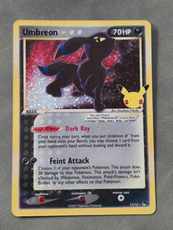 Pokemon TCG Umbreon Star Celebrations Holo Card 17/17 Classic Collection MINT - Image 2