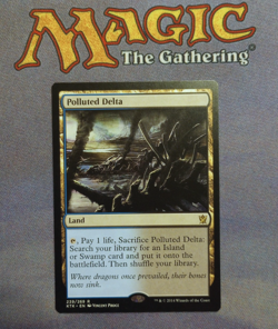 Polluted Delta - Near Mint - Khans of Tarkir - #239 Rare 2014 MTG - Image 1