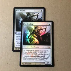 Kor Duelist Foil x2 Ex+ / NM Cond see front and back pics - Image 1