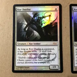 Kor Duelist Foil x2 Ex+ / NM Cond see front and back pics - Image 2