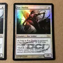 Kor Duelist Foil x2 Ex+ / NM Cond see front and back pics - Image 3