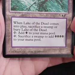 Magic: The Gathering Lake of the Dead Alliances Land Rare Regular EN 1996 - Image 3