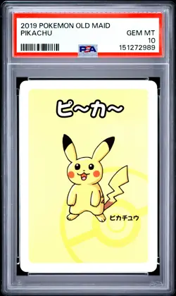 2019 POKEMON OLD MAID PIKACHU PSA 10 - Image 1