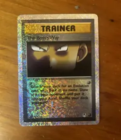 Wizards of the Coast The Boss's Way 105/110 Gym Challenge Holo Trainer Giovanni - Image 1