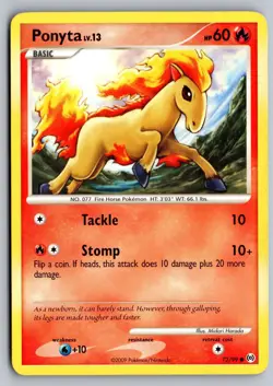 Ponyta 72/99 Common Arceus Pokemon Lightly Played - Image 1