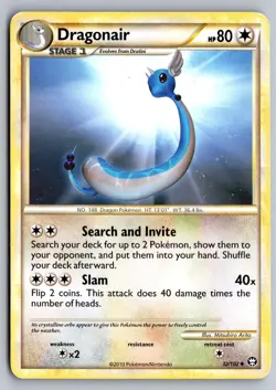 Dragonair 32/102 Uncommon HGSS Triumphant Pokemon Moderately Played - Image 1