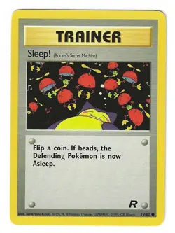 Sleep! (Rocket's Secret Machine) 79/82 - Team Rocket - Pokemon TCG - WoTC - LP - Image 1