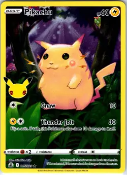 Pikachu 005/025 Pokemon Celebrations Holo NM - Image 1
