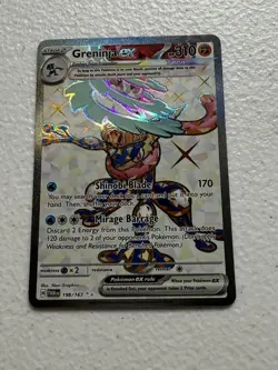 Pokemon Twilight Masquerade Greninja EX 198/167 Ultra Rare Card - Image 1