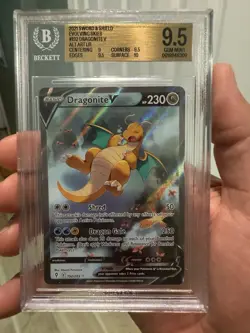 Pokemon Dragonite V 192/203 Evolving Skies Alt Full Art Holo 2021 BGS 9.5 - Image 1