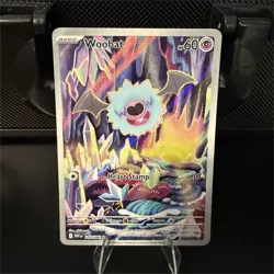 Pokemon Woobat 119/086 Sv: White Flare Holo Illustration Rare Basic 60 HP - Image 1