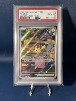 Pikachu Graded 2023 POKEMON 151 ILLUSTRATION RARE #173/165 PIKACHU PSA 10 - Image 1