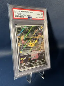 Pikachu Graded 2023 POKEMON 151 ILLUSTRATION RARE #173/165 PIKACHU PSA 10 - Image 2
