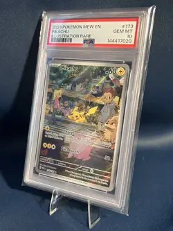 Pikachu Graded 2023 POKEMON 151 ILLUSTRATION RARE #173/165 PIKACHU PSA 10 - Image 3