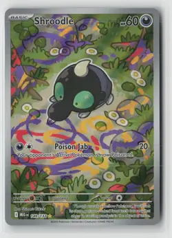Shroodle 149/132 Illustration Rare Mega Evolution Pokemon Holo Near Mint - Image 1